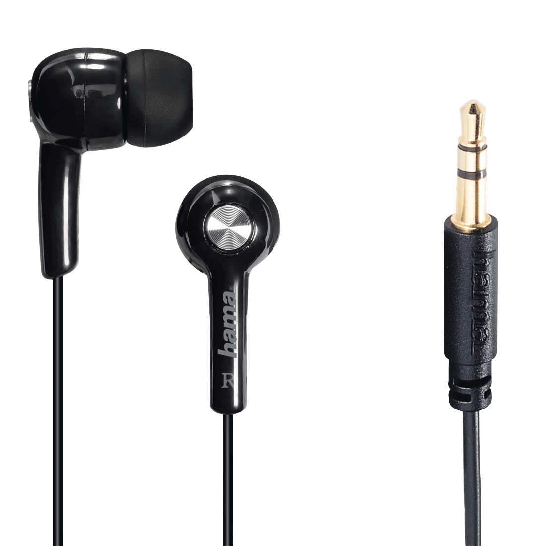 Hama 135615 "Basic4Music" In-Ear Stereo Headphones, black