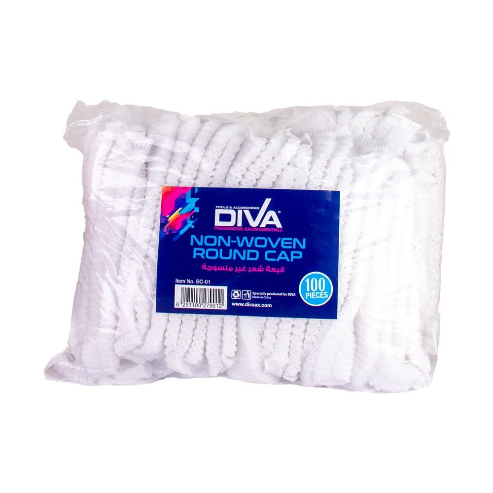 Diva Disposable Mob Head Caps, 1x100