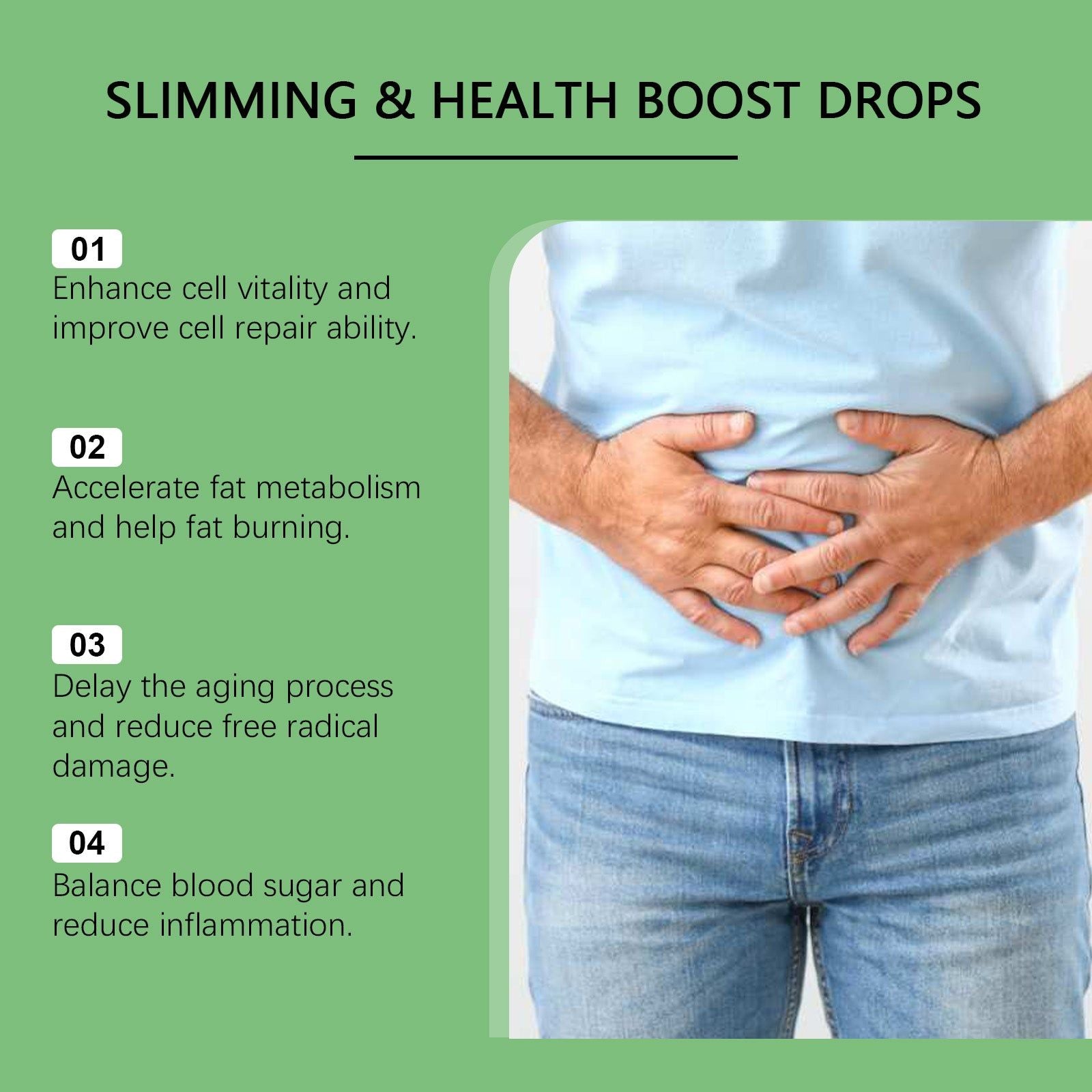 Boost Your Body Care with Peppermint GLP-1 Drops, Regulate Sugar, Reduce Appetite ,30ml
