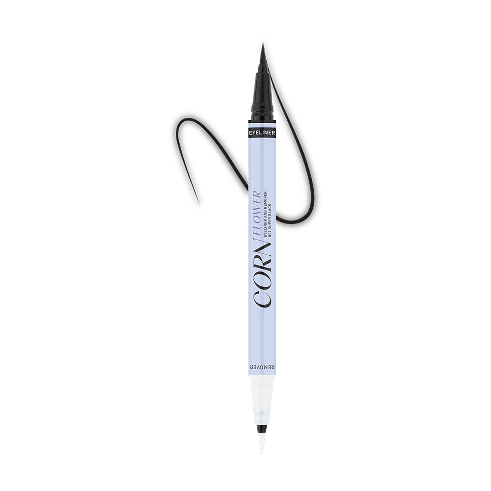 كحل ومزيل كحل كورنفلاور 0.5 مل + 0.5 مل بيبي برايت (M) #01 سوبر بلاك