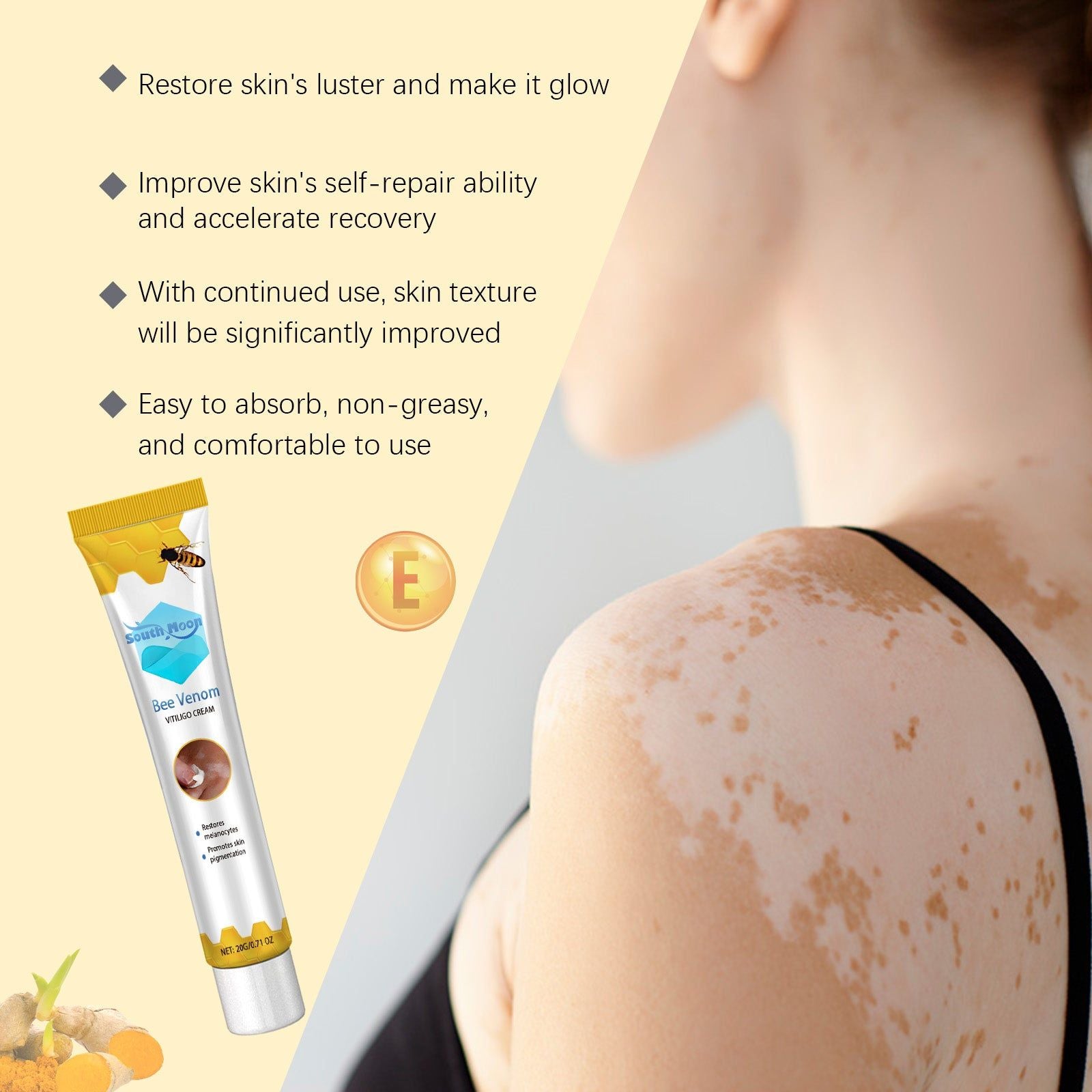 Bee Venom White Spot Cream, Even Skin Tone, Brightening, Anti-Aging, Natural Skin Care ,20g