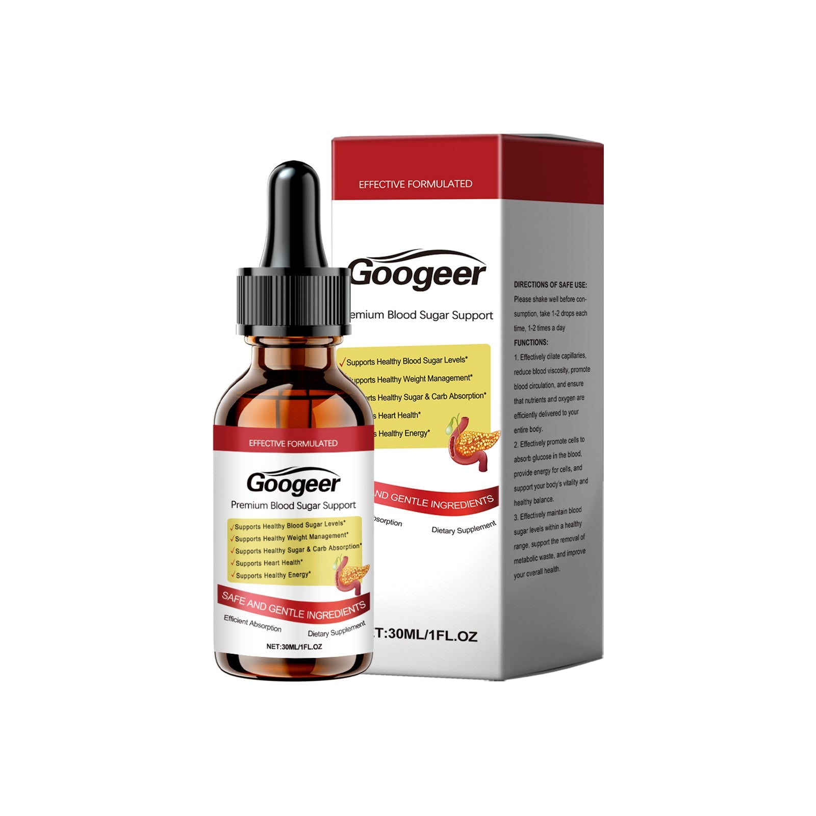 Blood Sugar Control Drops, Natural Body Care, Fast-Absorbing, Support Energy, Daily Health ,30ml