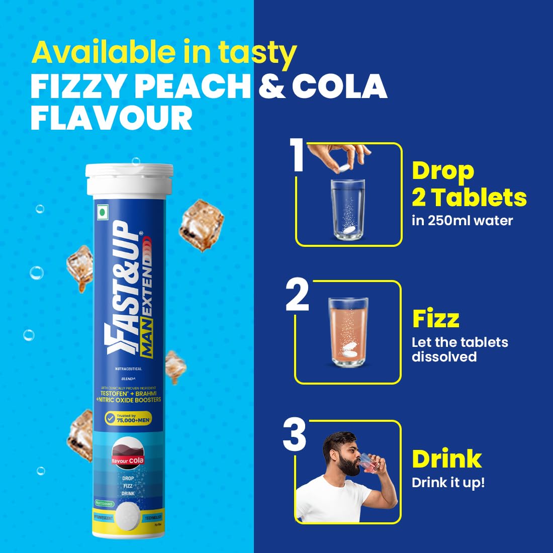 Fast & up Man Extend - Last Longer In Bed & Delay Climax - Cola