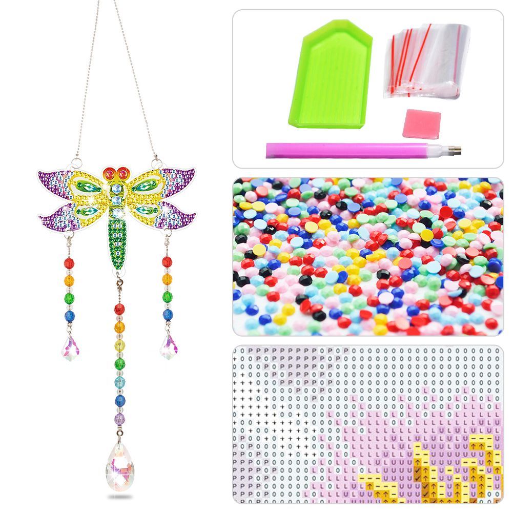 Crystal Craft Wind Chime 5D Double Sided DIY Diamond Art Painting Hanging Decor