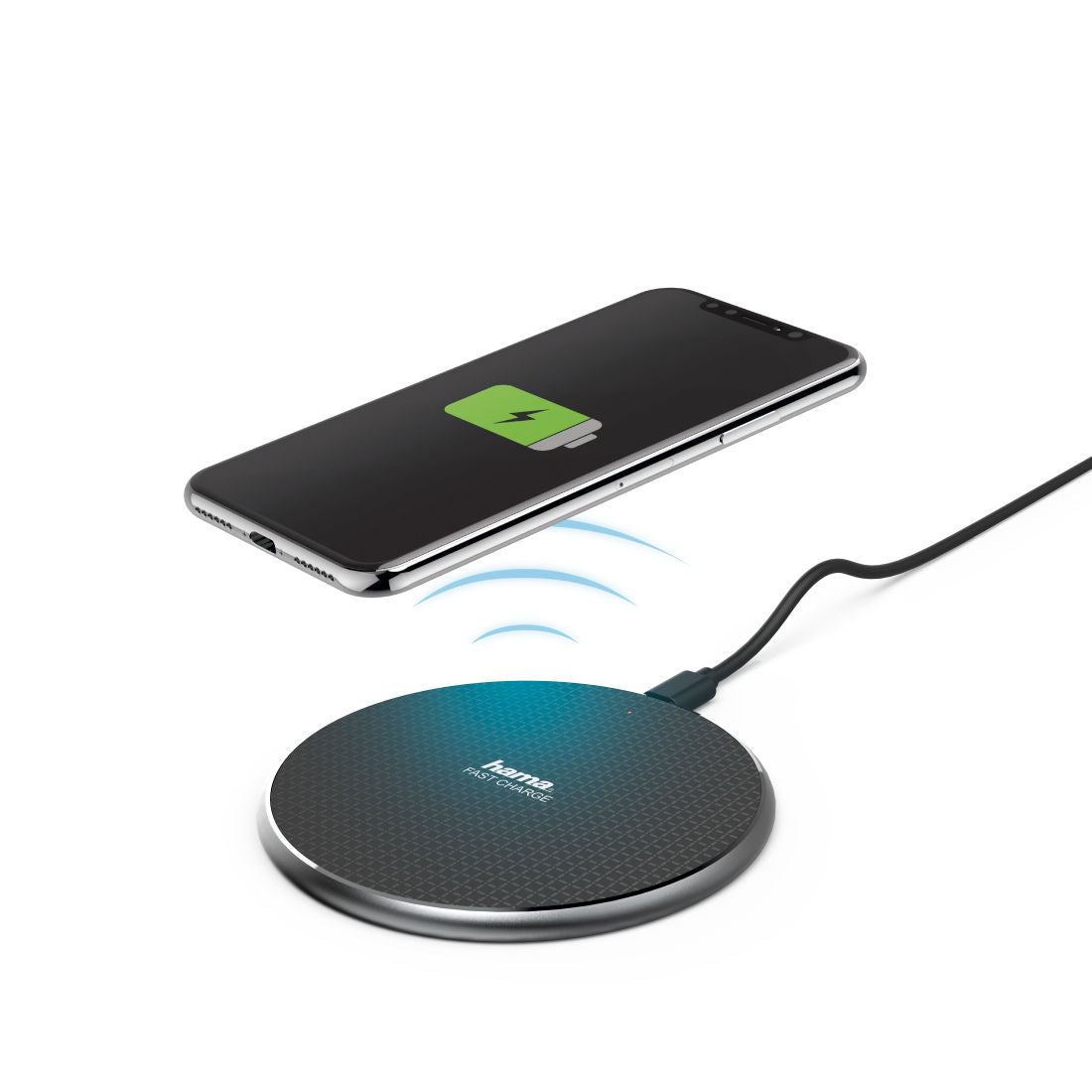 HAMA 1188318 "QI-FC10" Wireless Charger, black