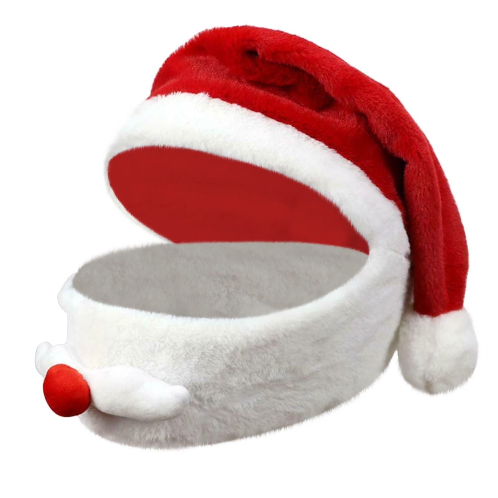 Santa Claus Motorcycle Helmet Cover Christmas Hat Helmet Protection Accessories