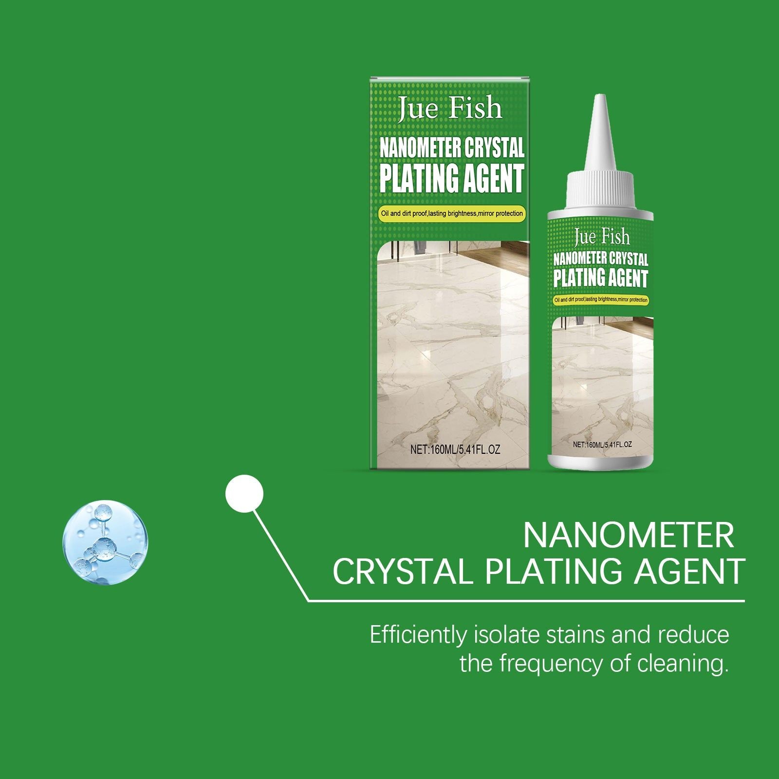 Nano Crystal Coating for Marble, Tile, Anti-oil, Long-lasting Brightness ,160ml