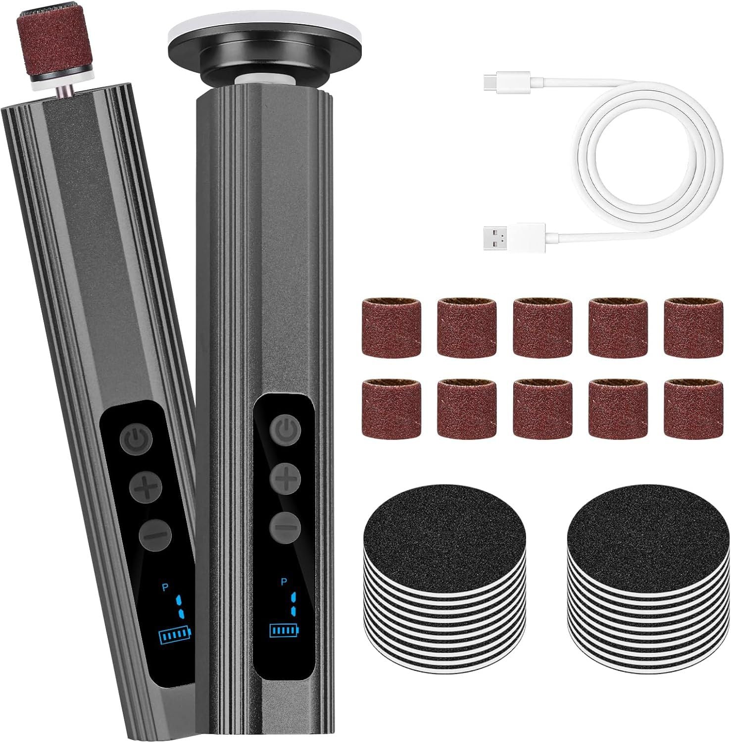 Foot Callus Remover with 2 Roller Heads