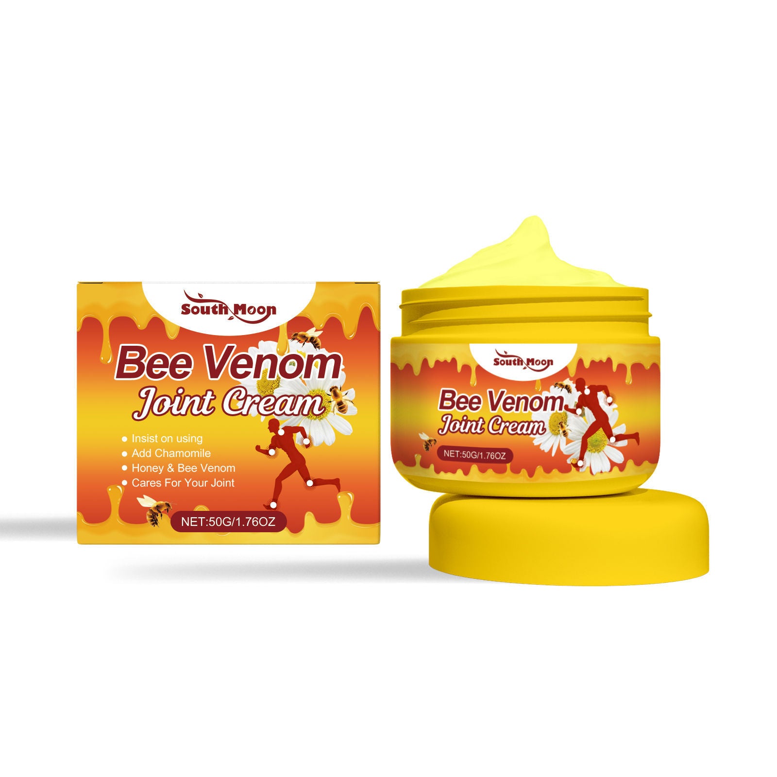 Bee Venom Joint Care Cream, Natural Body Care for Pain Relief and Flexibility ,50g