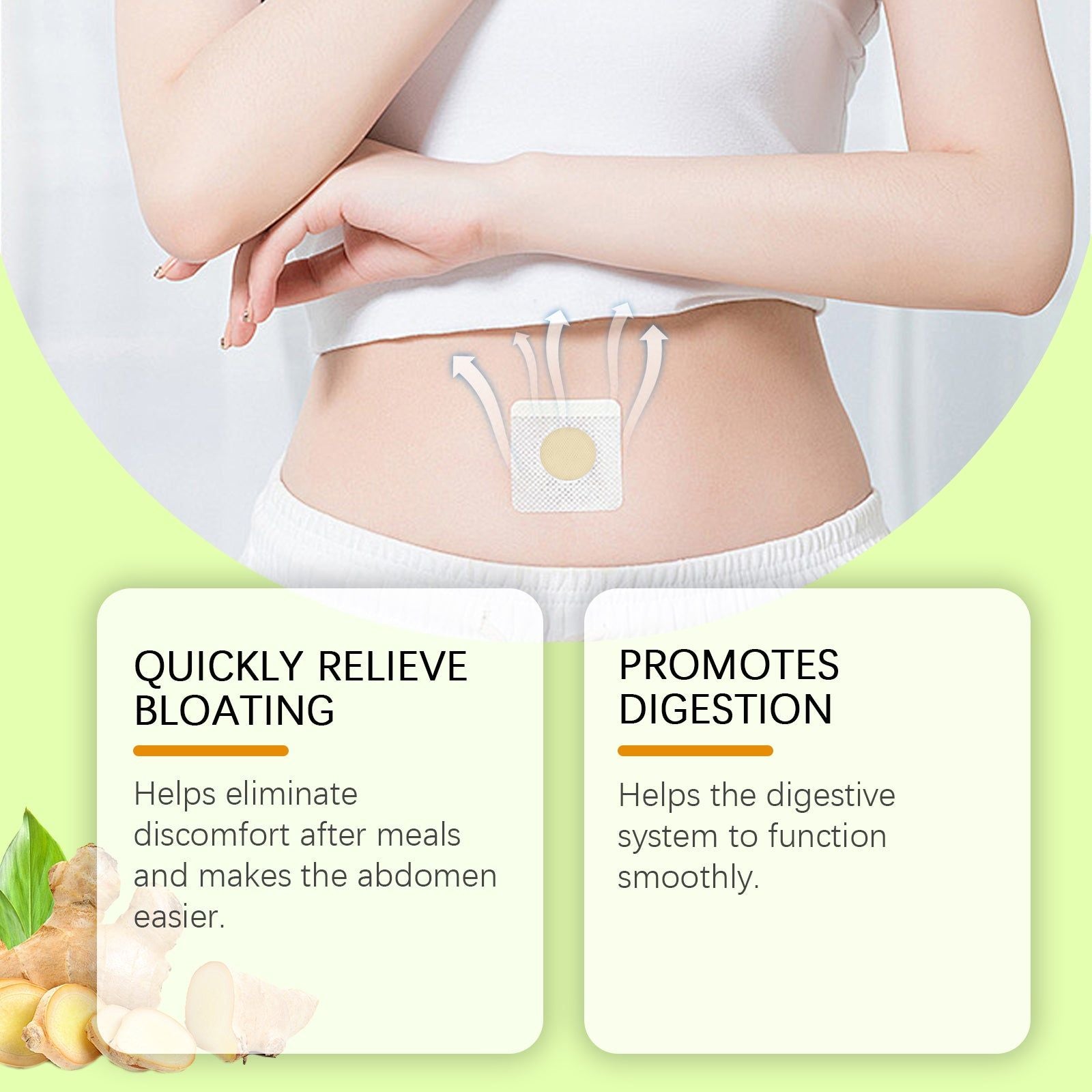 Body Care Patch, Natural Digestive Relief, Gentle Formula, Relax & Nourish ,10pcs