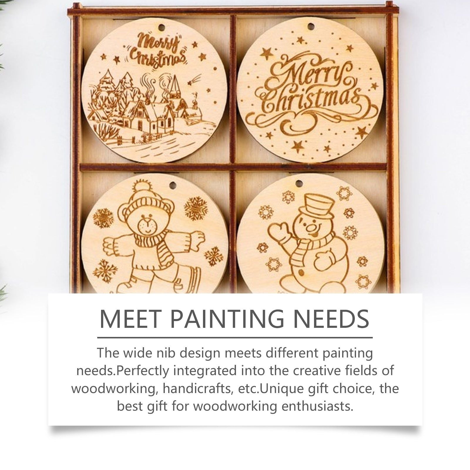 Create Stunning Wood Art with Jue-Fish Wood Marking Pen, Portable Pyrograph Tool ,1pcs