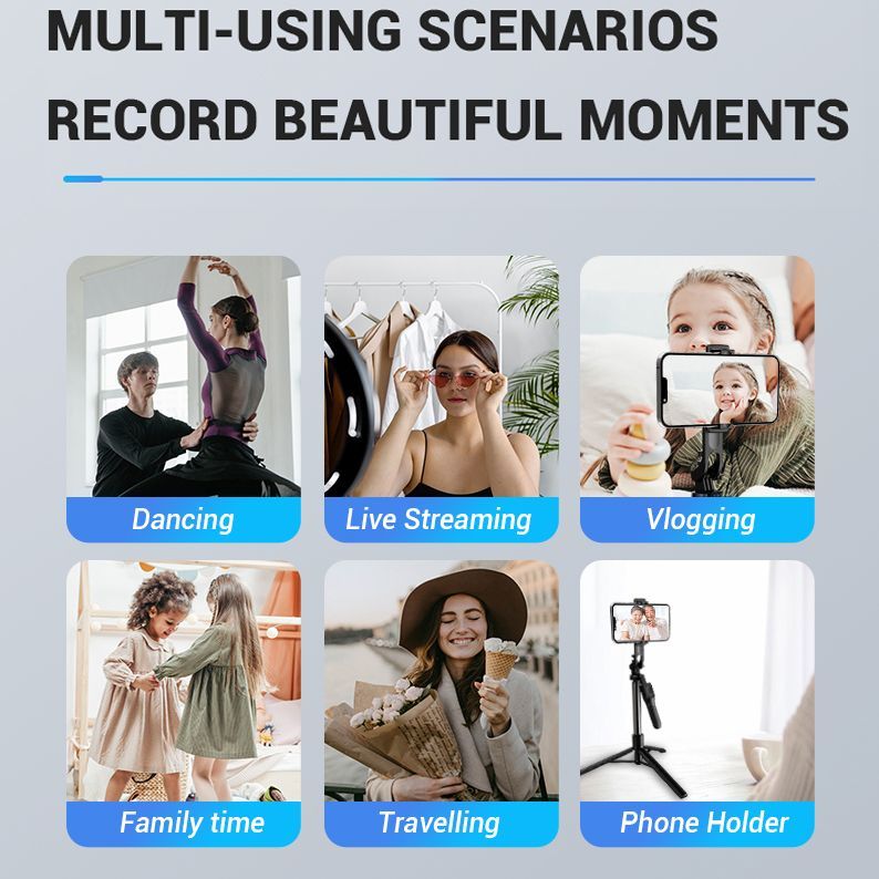 Selfie Stick Extendable Selfie Stick Tripod With Wireless Remote Tripod Stand