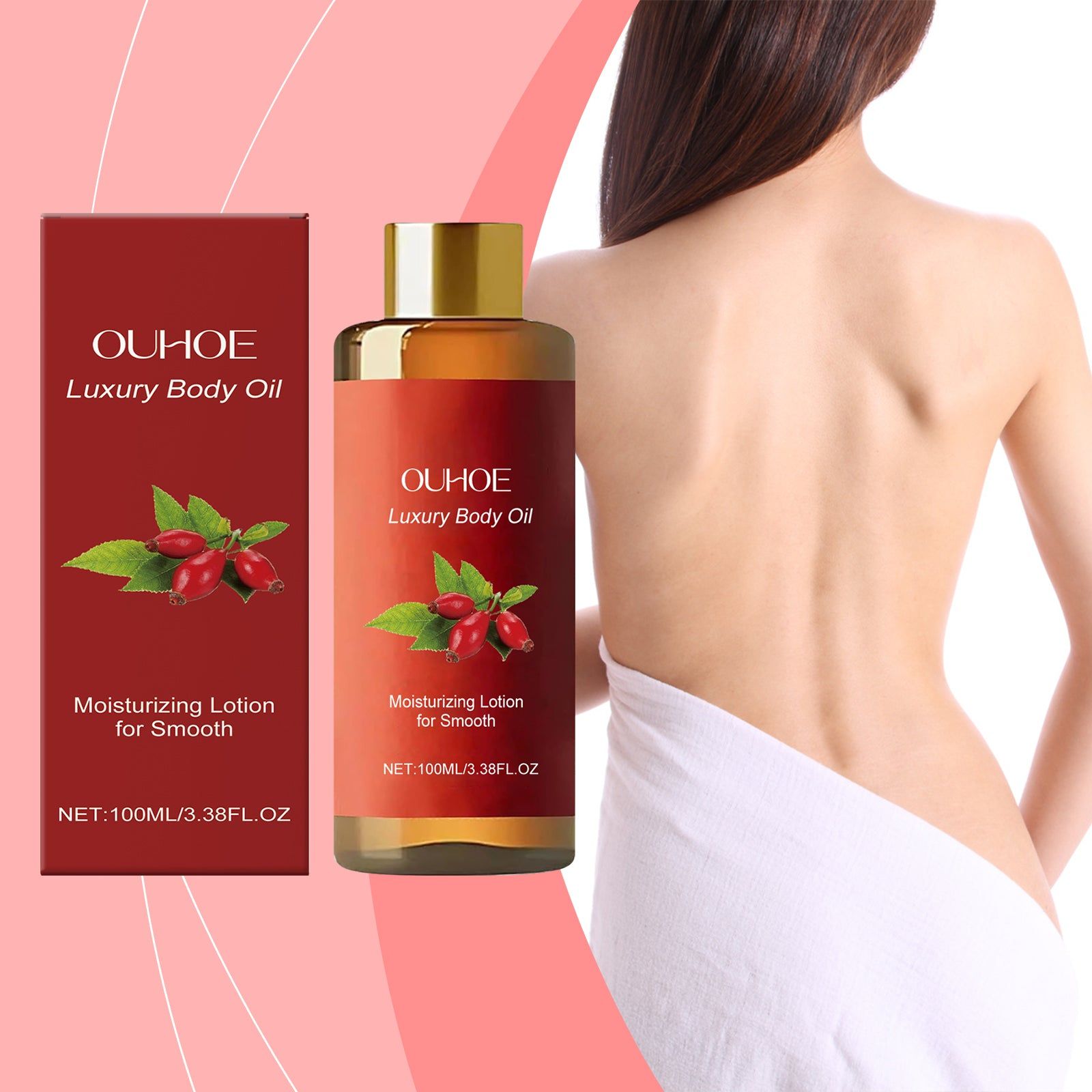 Body Moisturizing Oil, Hydrating, Firming, Improve Skin Elasticity, All Skin Types ,100ml