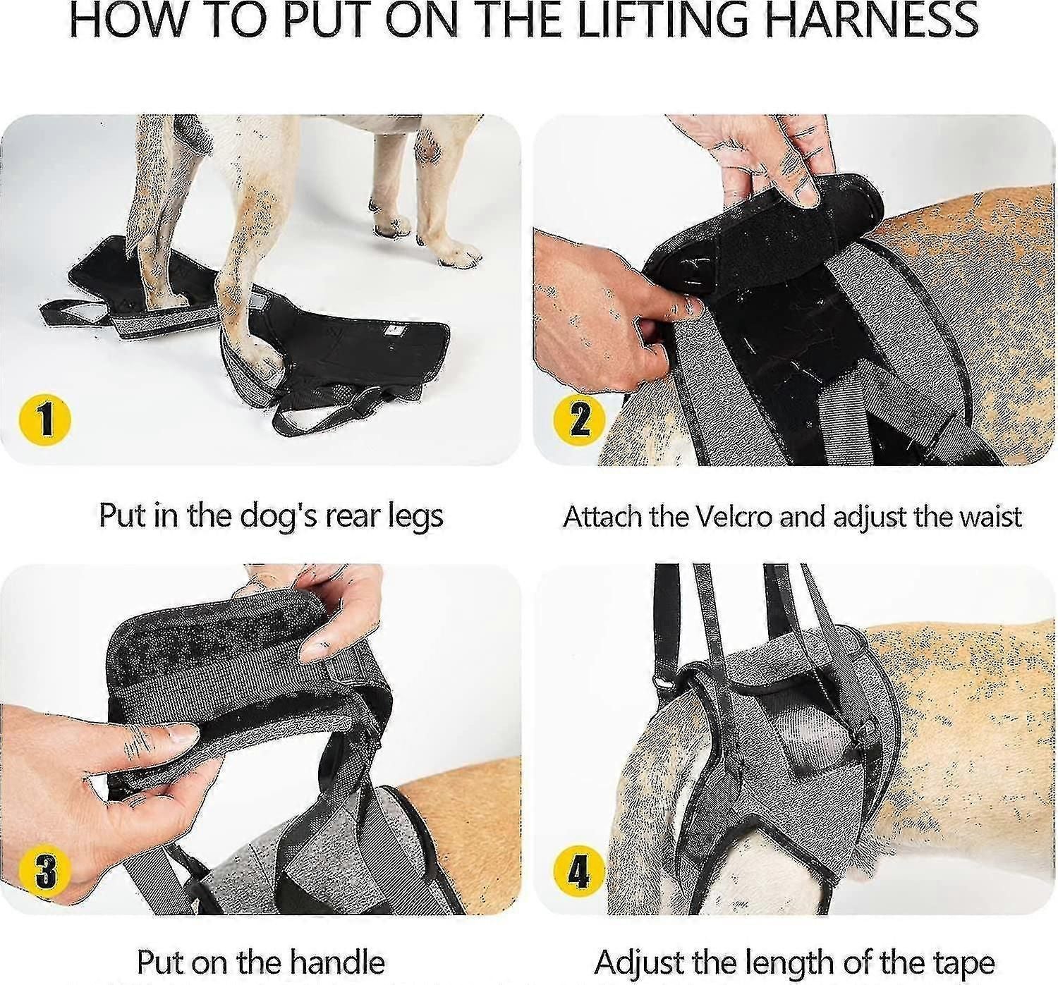 Dog Sling For Large Dogs Hind Leg Support To Help Rehabilitate The Hind Limbs Of Elderly Dogs With Weak Hind Legs Disabilities zxin