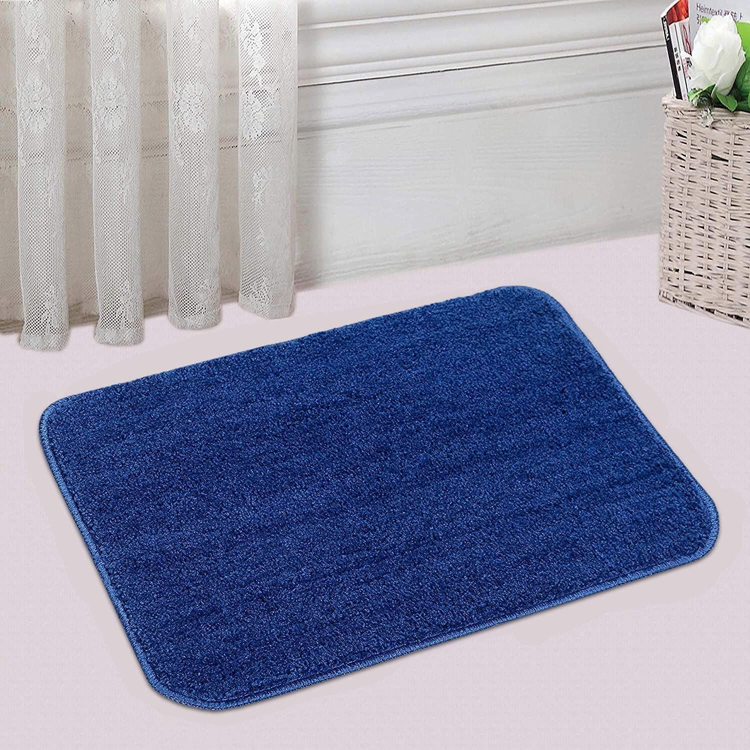 AIESY®  Beautiful Super-Soft Solid Runner Anti Skid Backing Rug