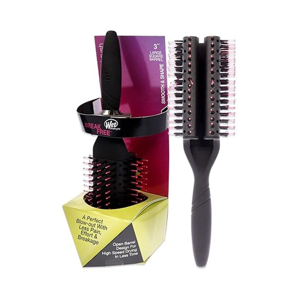 Wet Brush Pro Fast Dry Round Hair Brush, Square Barrel, 3 Inch