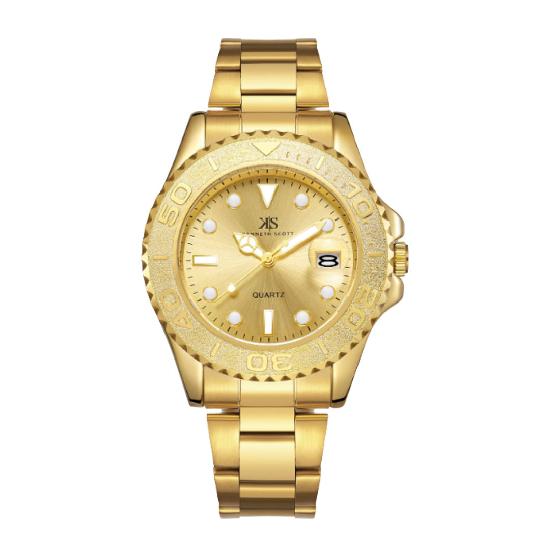 Kenneth Scott Men’s Analog Tonneau Dial Watch, K23022 Series