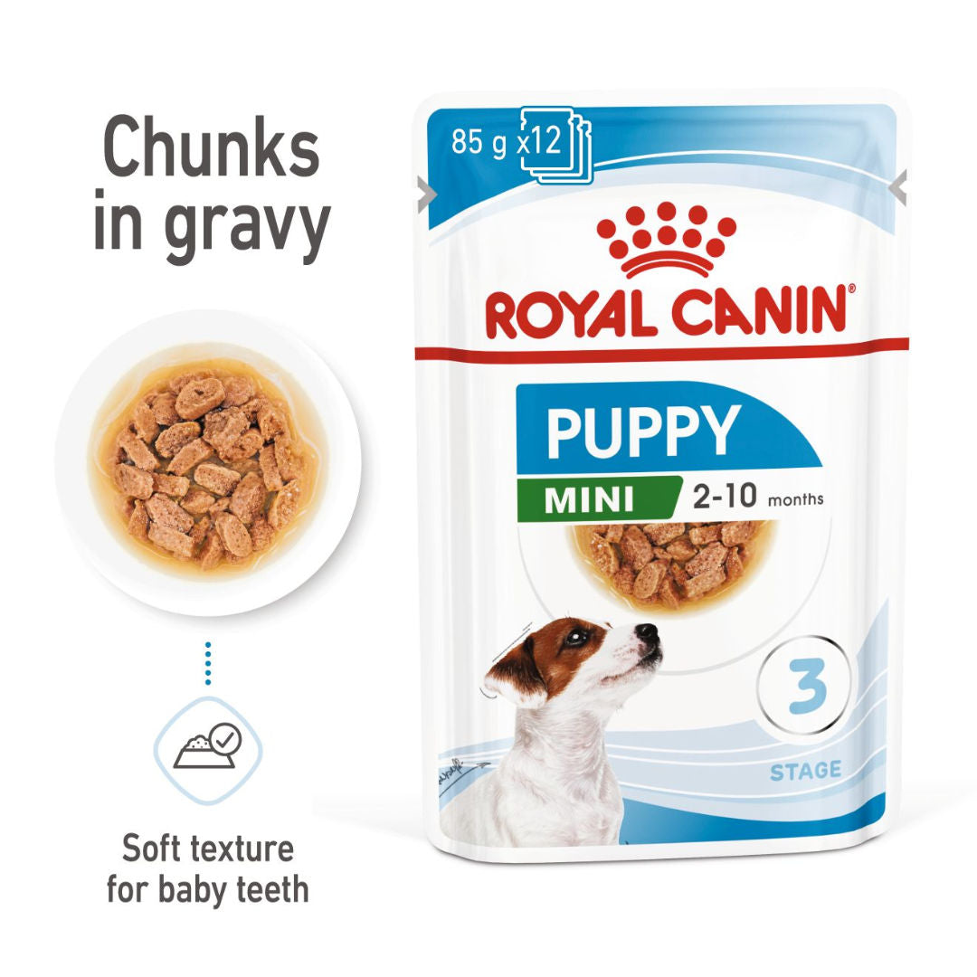 Royal Canin Mini Puppy Wet Dog Food In Gravy, 85gm, Pack of 12