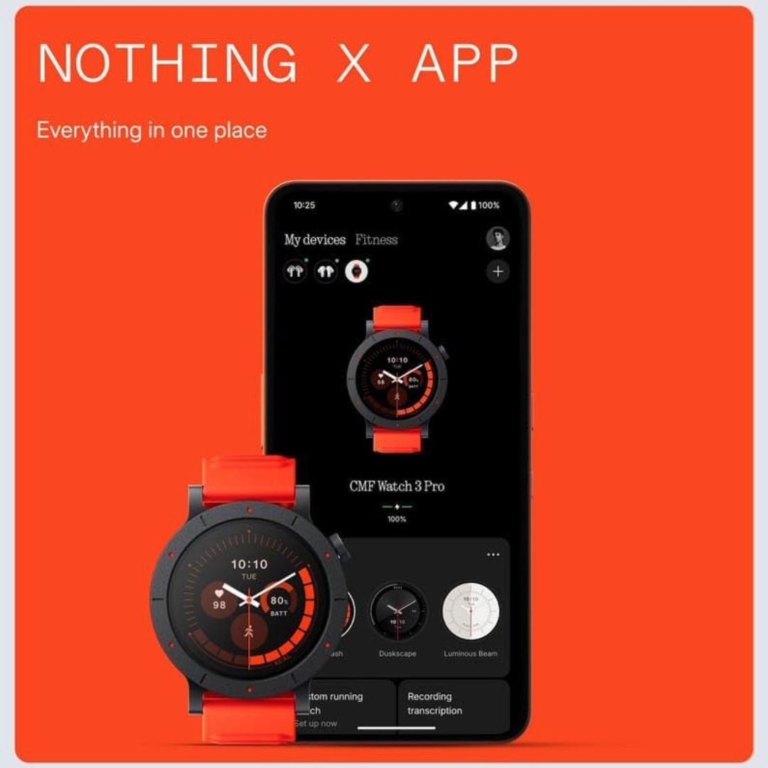 Nothing CMF Watch 3 Pro Smartwatch, Dark Grey, International Version