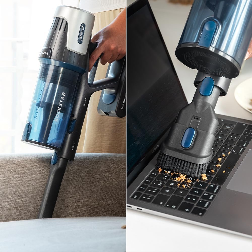 Cecotec 114475 Conga Rockstar RS50 Upright Vacuum Cleaner, Blue/Black