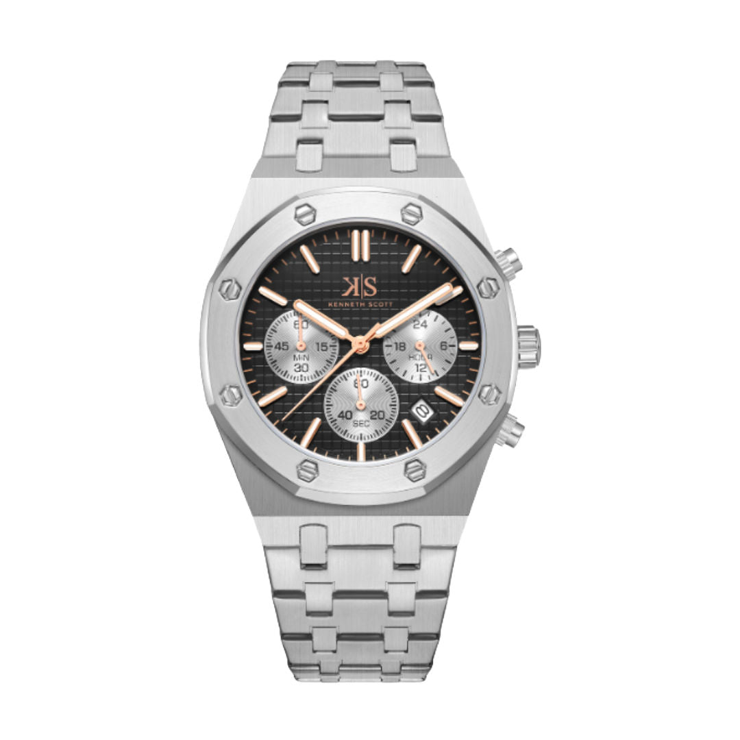 Kenneth Scott Men’s Multi-Function Analog Watch, K24112 Series