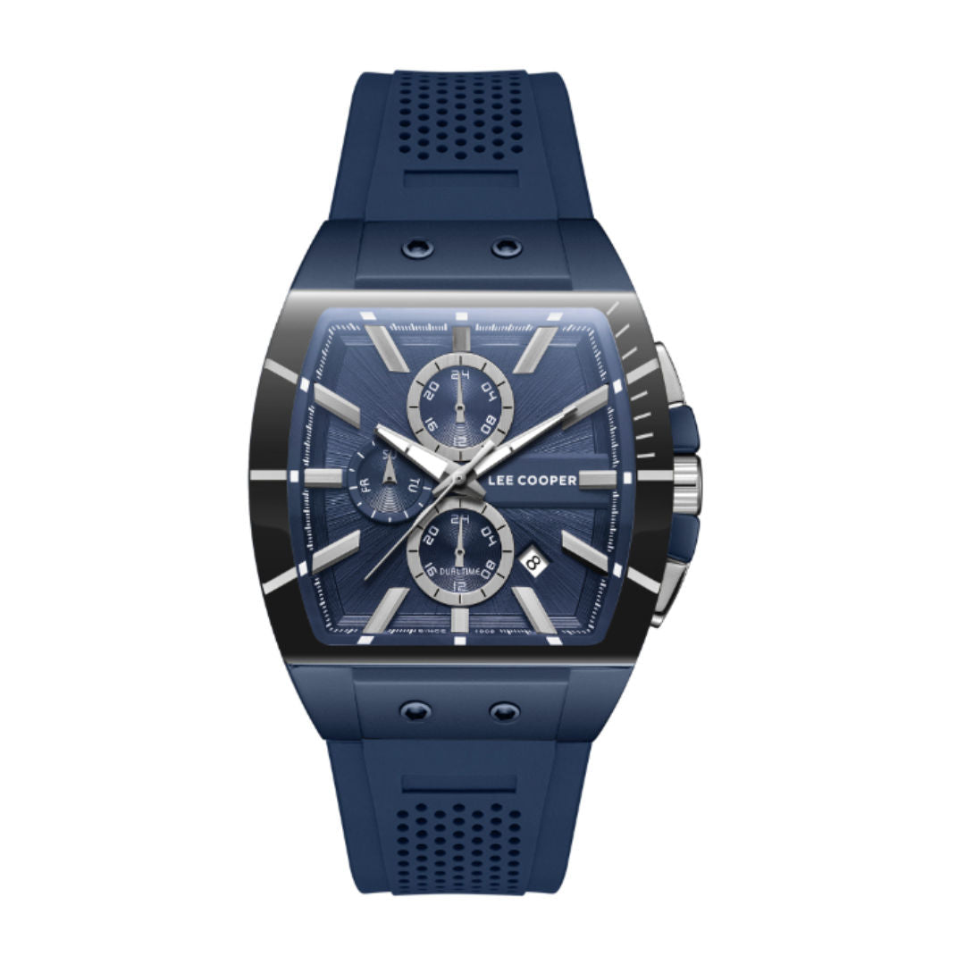 Lee Cooper Men's Multi Function Dark Blue Dial Watch, LC08081.999 Series