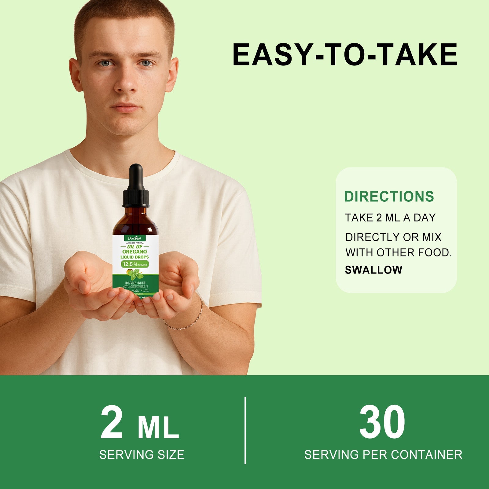Boost Your Body Care with Oregano Oil Drops, Natural Vitality Support ,60ml