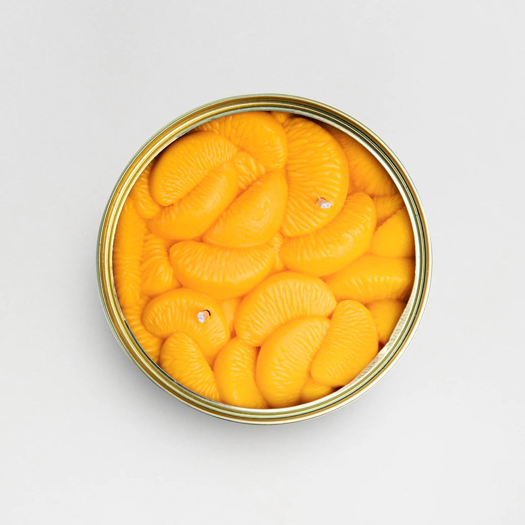 Gourmet Food Candle - Candlecan Peeled Tangerines