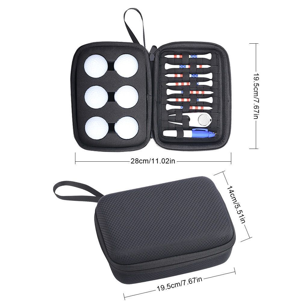Golf Bag Organizer Bag Golf Ball Bag Hard Shell Protective Box for Golf Accessories