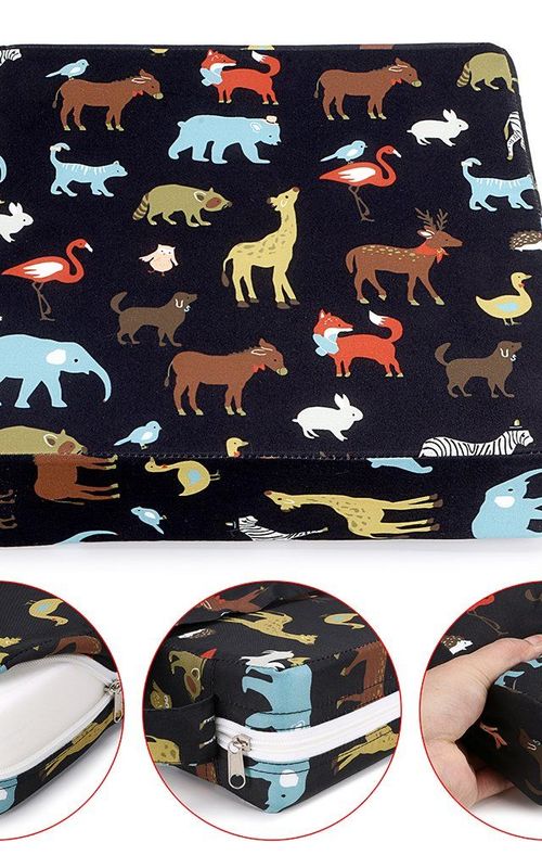 Toddler Booster Cushion Baby Chair Pad Heightening Dining Chair Cushion Cartoon Seat Mat