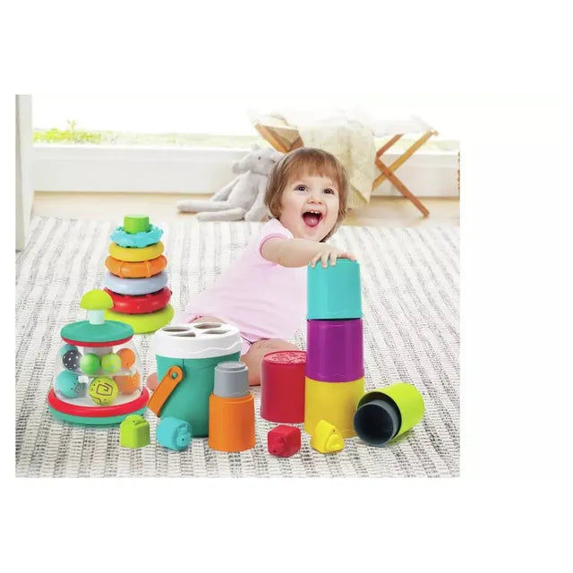 Infantino - 3-In-1 Stack, Sort Spin Activity Set