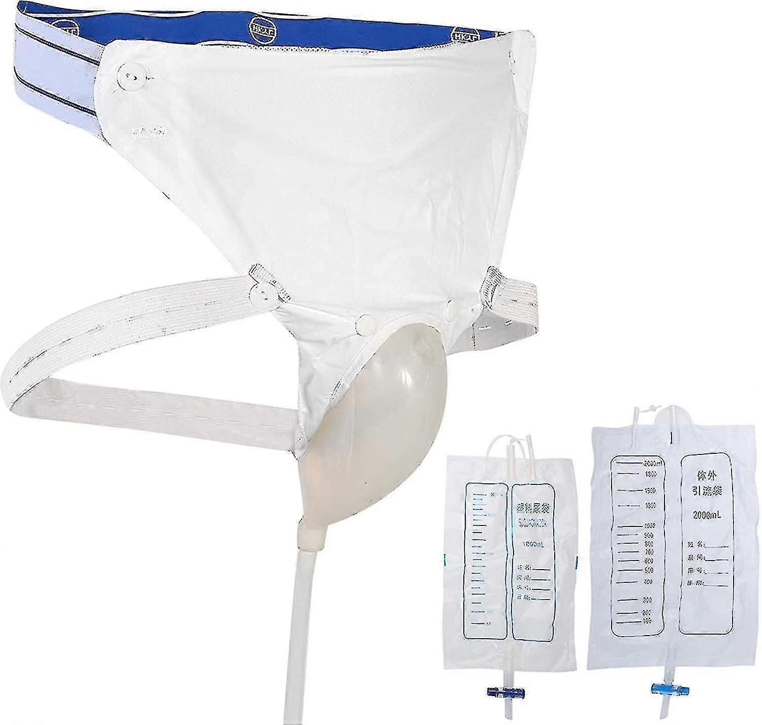 Silicone Urine Collector, 3 Type Optional With 2 Urine Catheter Bags For Woman