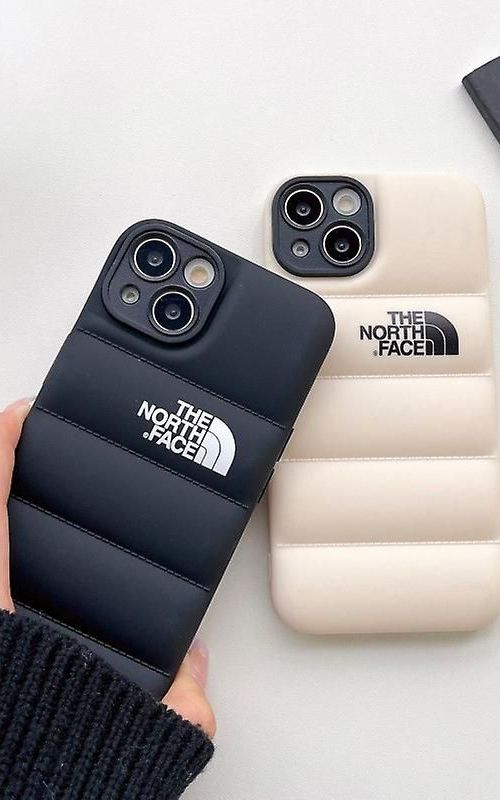 For iPhone 12/12 Pro/12 Pro Max - Winter Down Jacket 3D Puffer Soft Cloth Phone Case