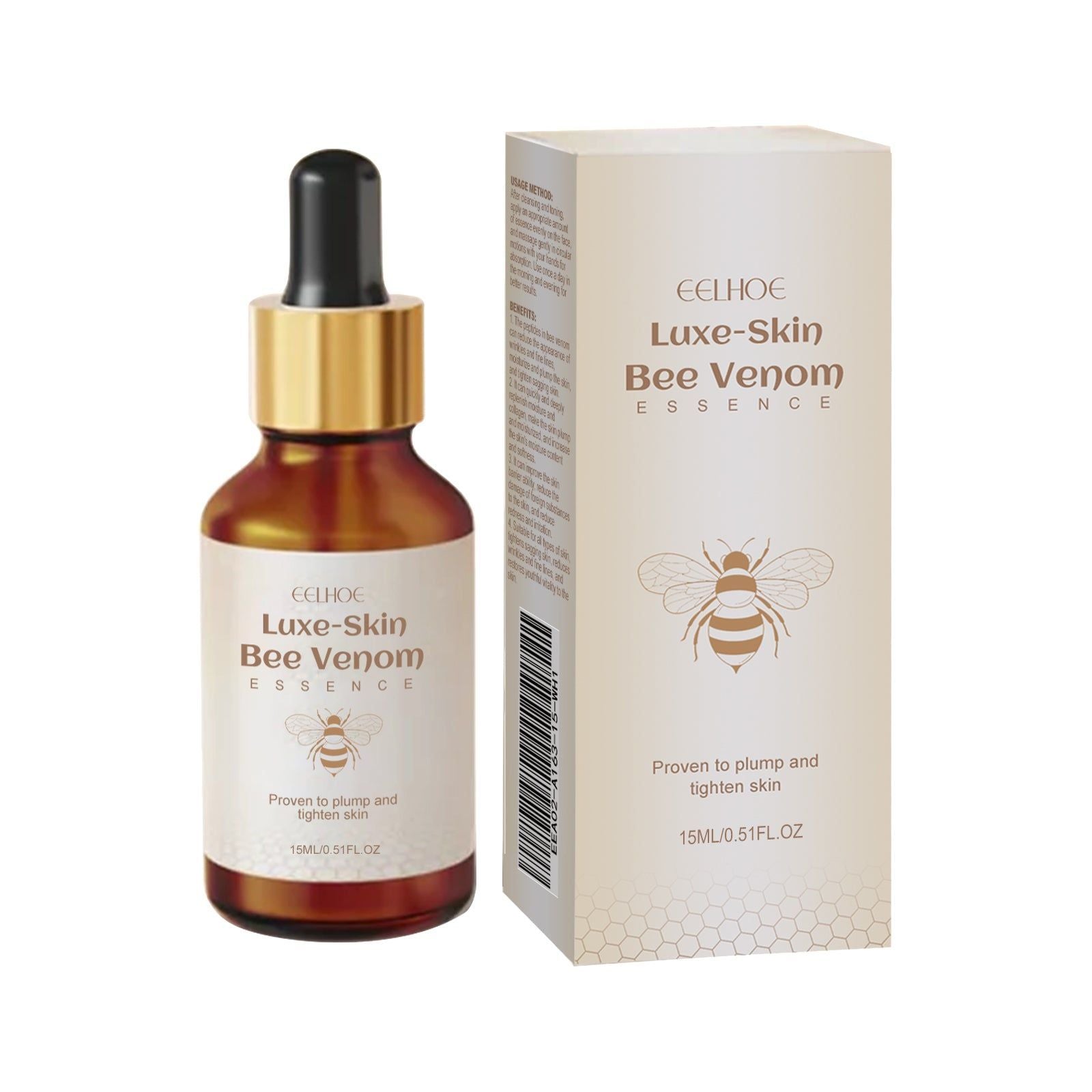 Bee Venom Serum, Reduce Wrinkles, Anti-Aging, Firming, Moisturizing, Natural Skincare ,15ml