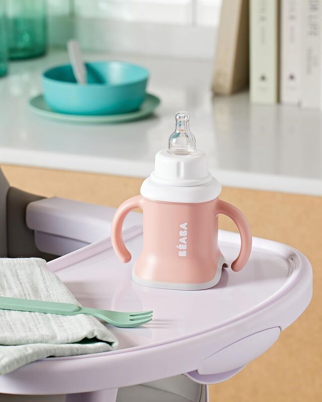 Béaba Evoluclip 3-in-1 Cup Old Pink