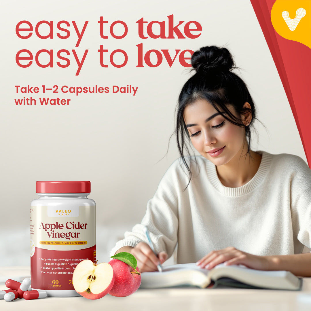 Valeo Glutathione+ Effervecent Tabs and Apple cider vinegar capsule's 60