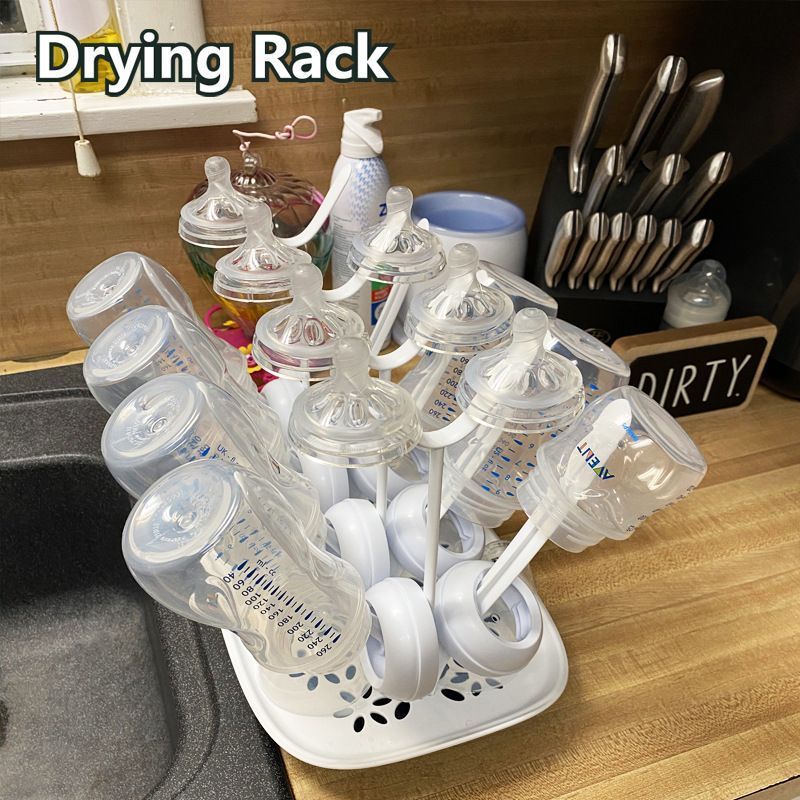 Bottle Drying Rack BPA-Free For Saving Space Drying Baby Toddler Bottle Feeding Accessories