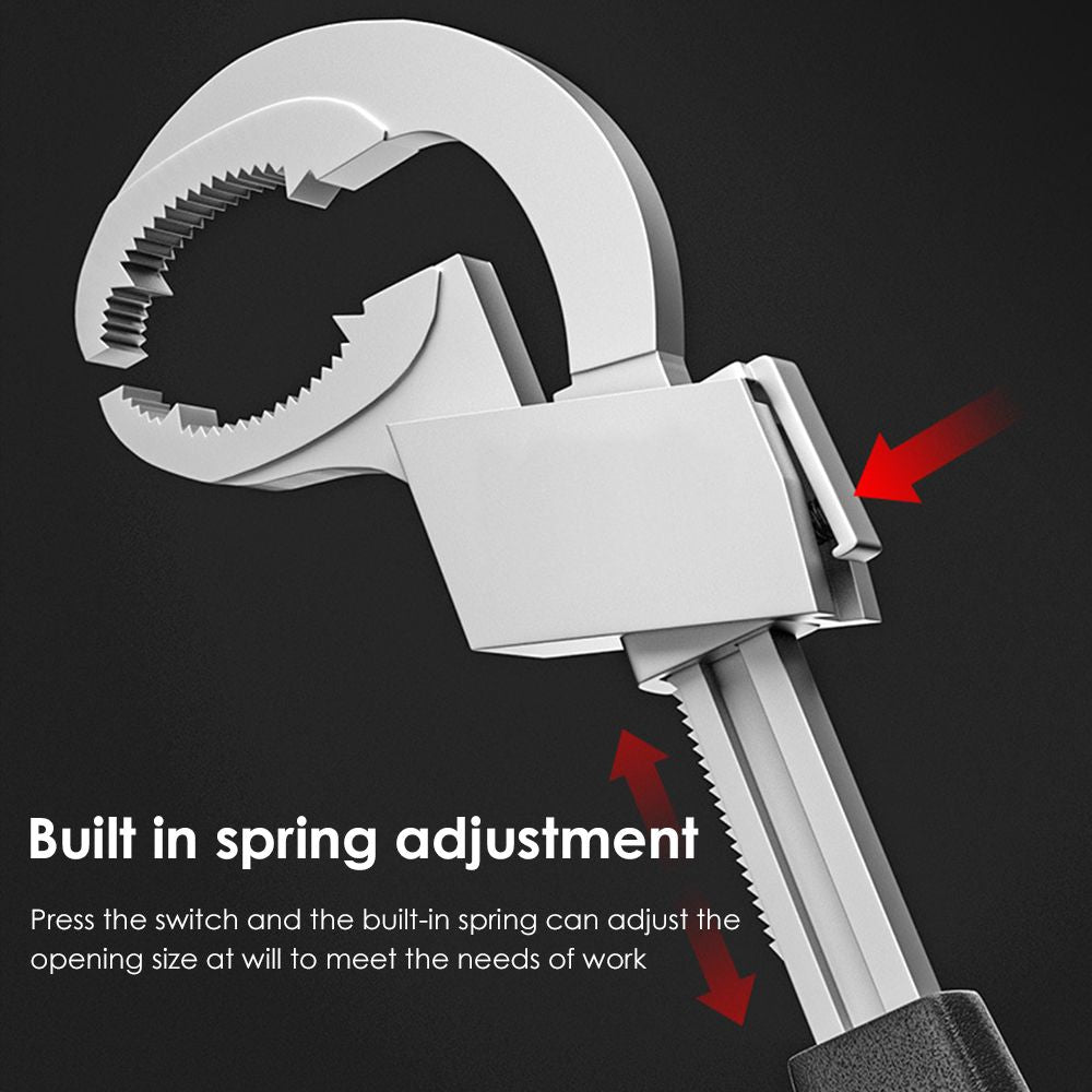 Bathroom Wrench Multifunctional Sink Wrench Adjustable Repair Tool With 3 Chucks