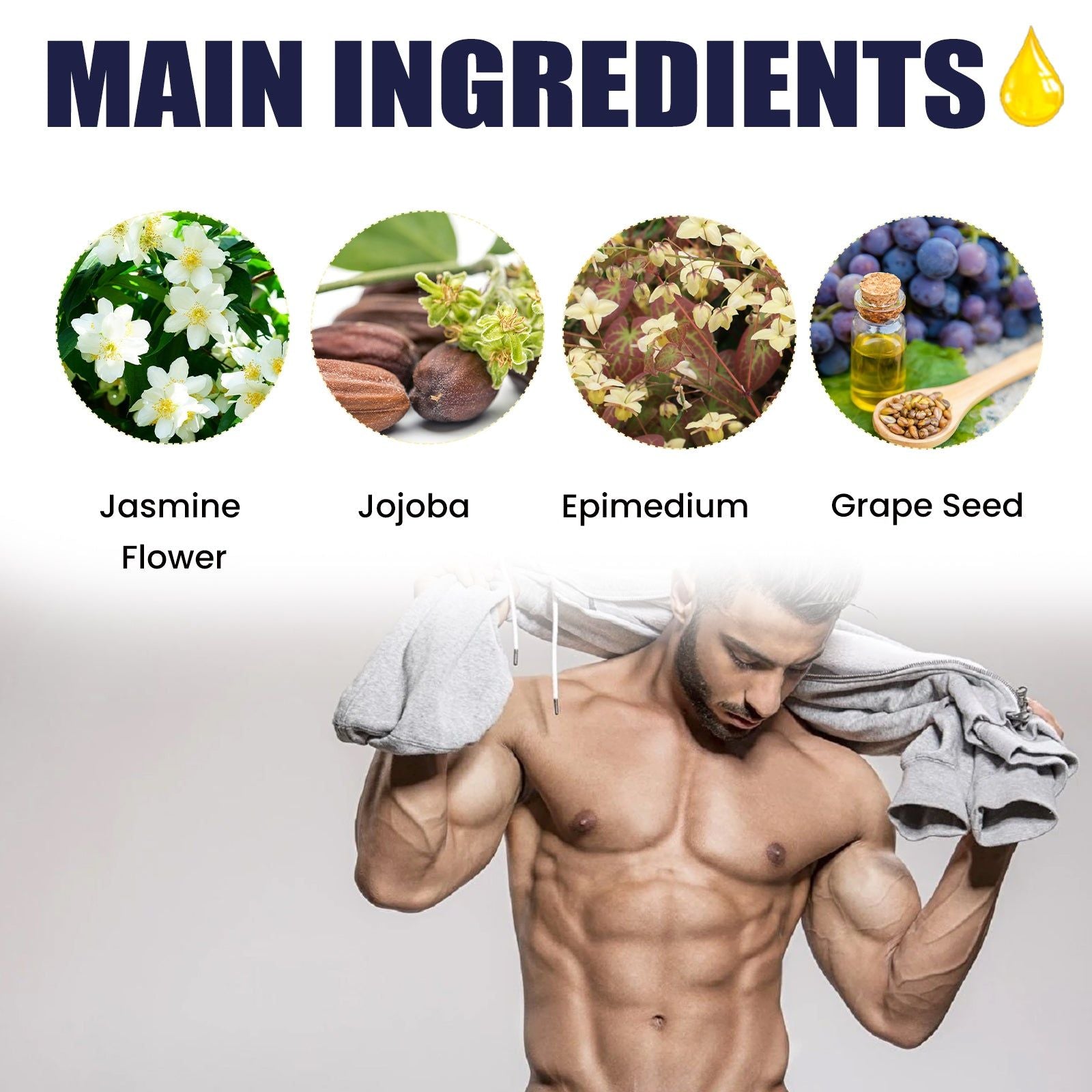 Boost Performance with Male Delay Massage Oil, Enhance Confidence, Improve Intimacy ,10ml/box