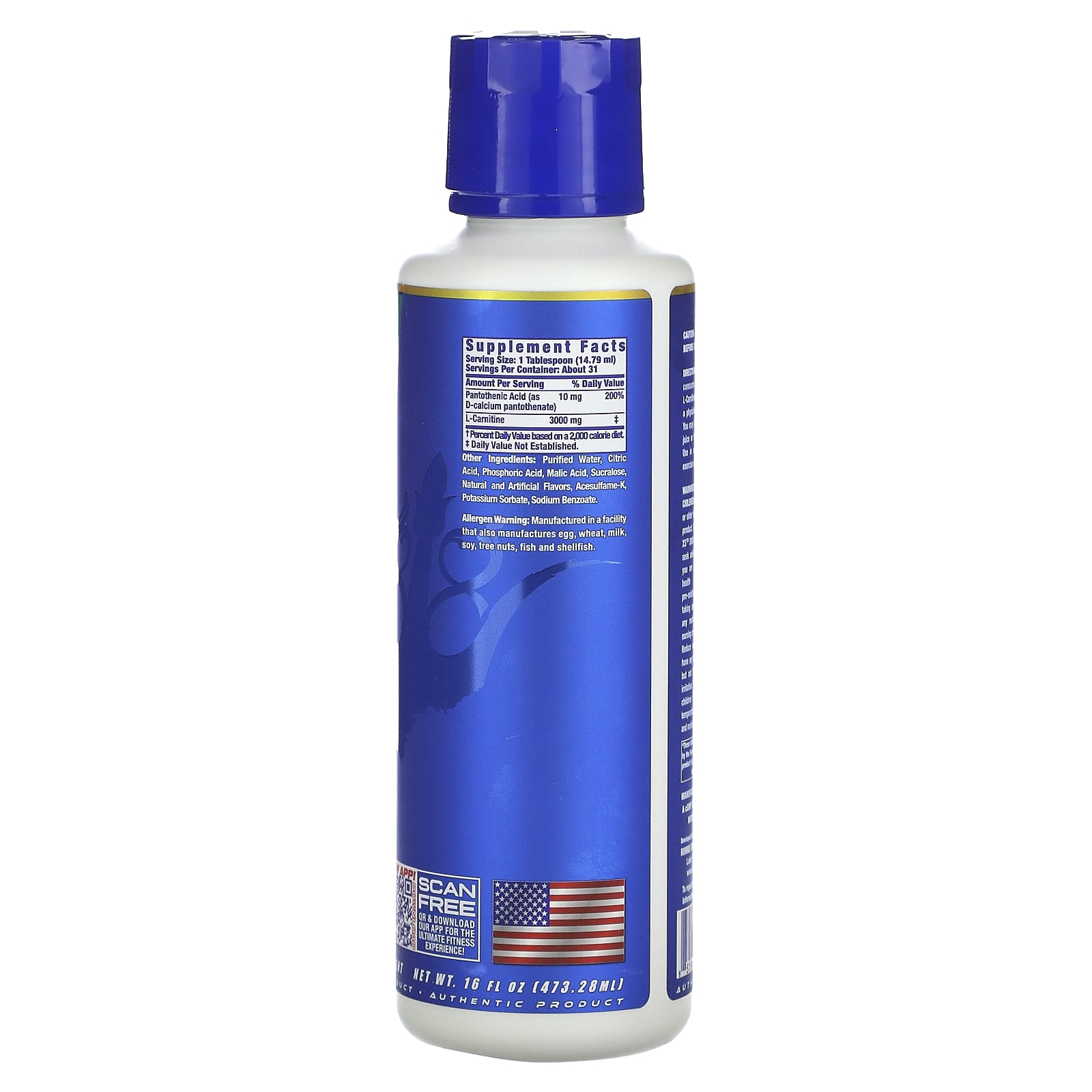 Ronnie Coleman L-CARNITINE XS 3000 KIWI STRAWBERRY 473 ml