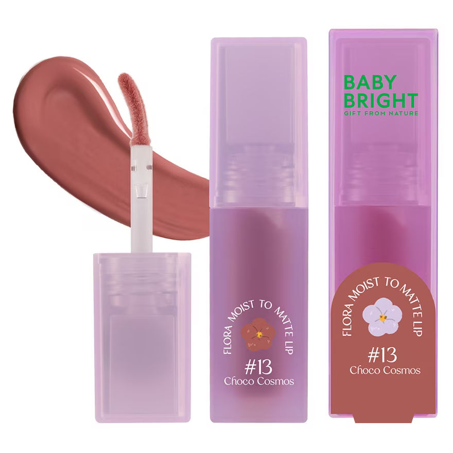 Flora Moist to Matte Lip 3g Baby Bright (M) #13 Choco Cosmos