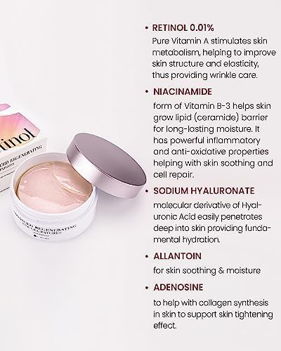 K-SECRET Advanced Regenerating Eye Gel Patches (RETINOL)