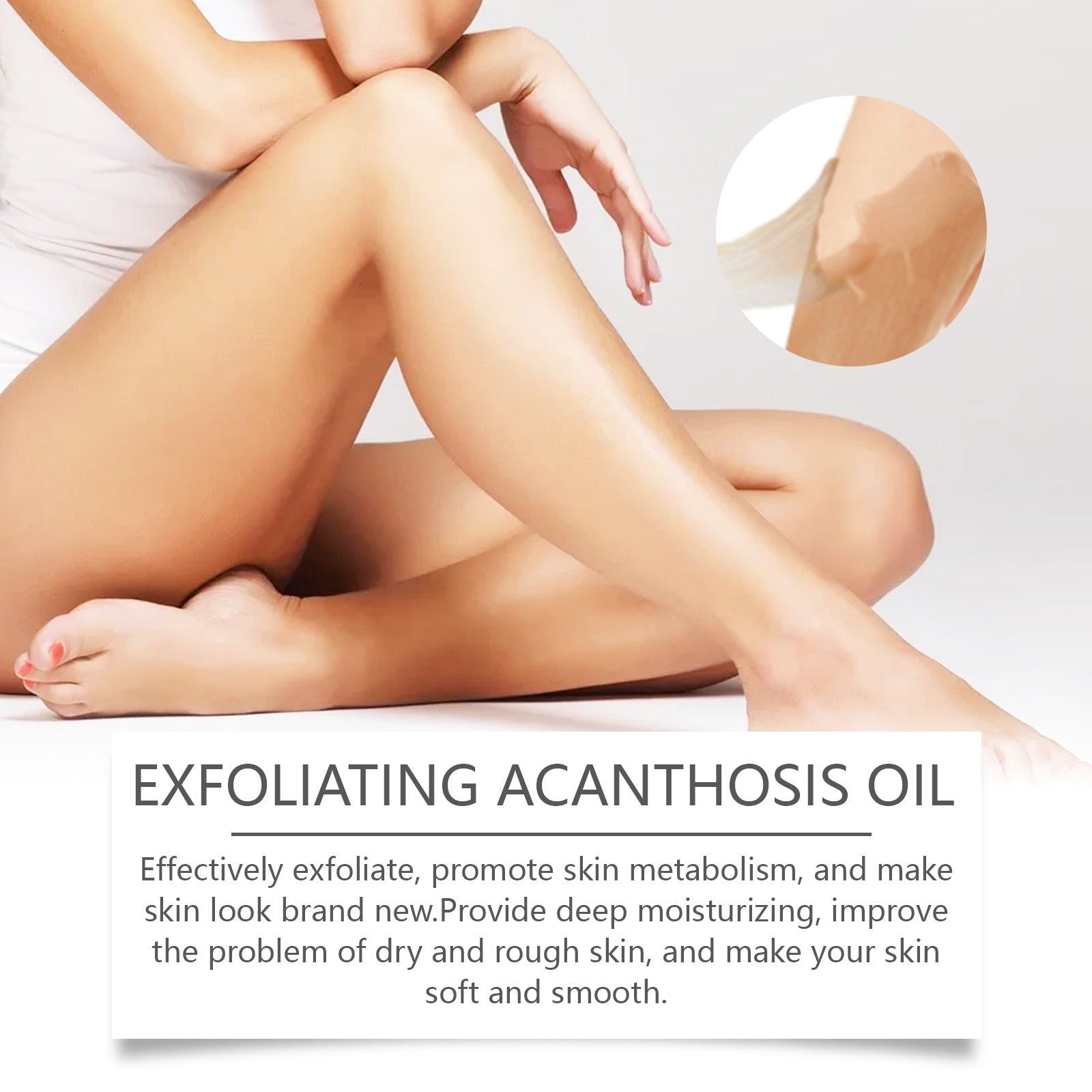 Gentle Body Cleansing Oil for Dull Skin, Exfoliating & Moisturizing, Reveal Smooth Soft Skin ,30ml