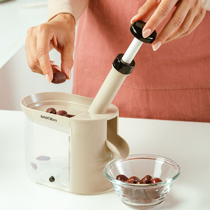 NAVA Misty Plastic Cherry & Olive Corer