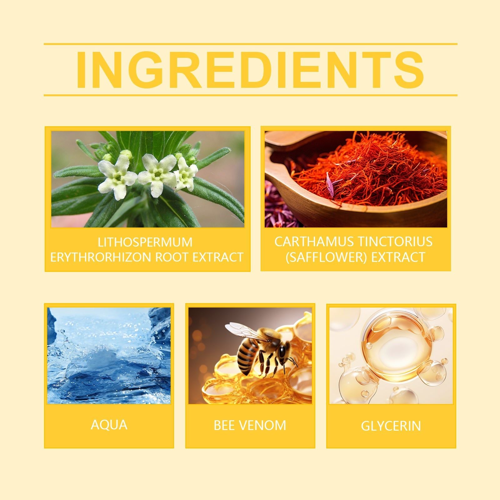 Bee Venom Skin Care Cream for White Spots, Pigmentation, Vitiligo, Moisturizing, Natural Repair ,20g