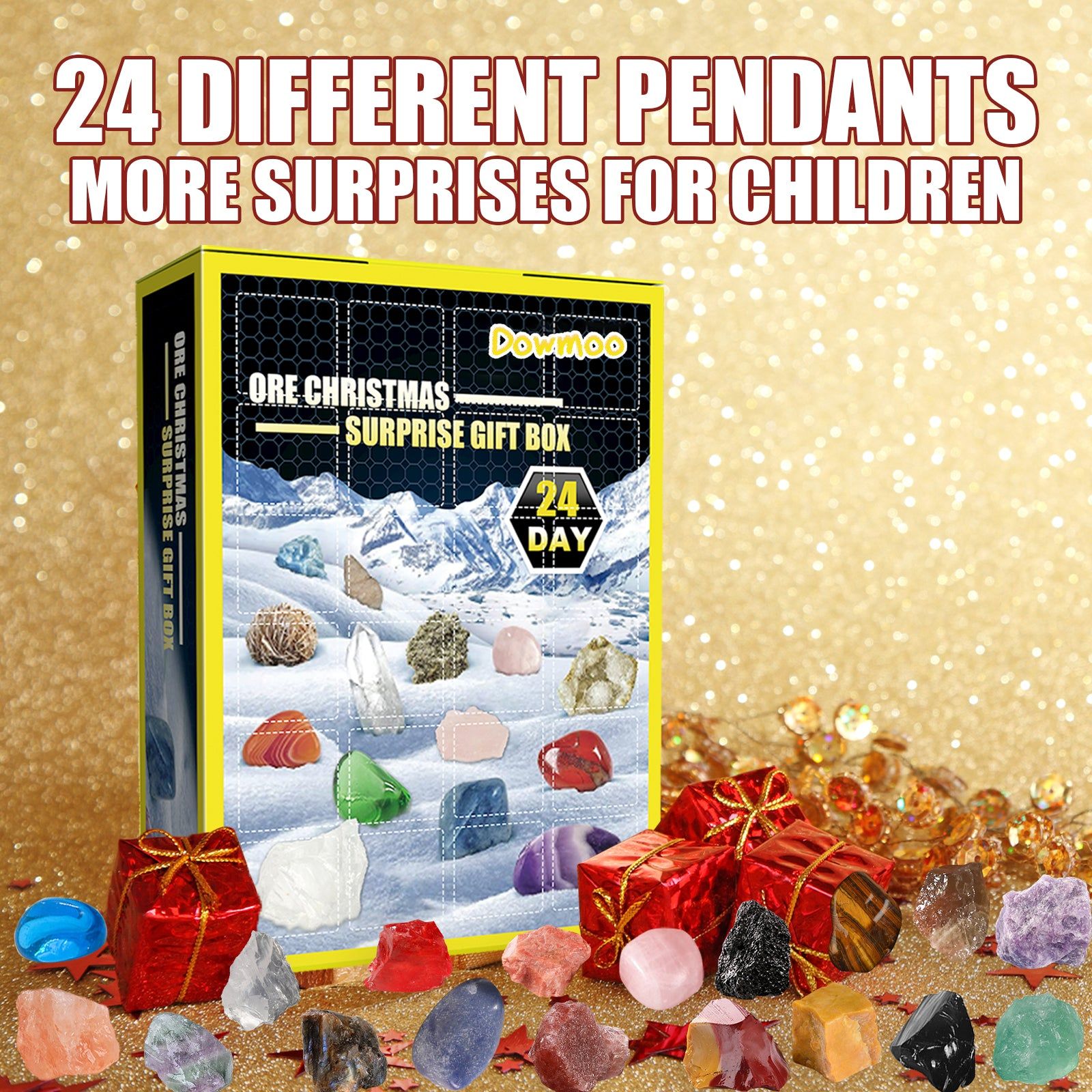 Christmas Ore Gift Box, Blind Box Toy, Surprise Puzzle, Kids Holiday Gift ,1pcs