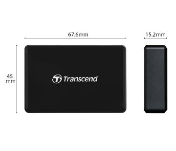 قارئ بطاقات الذاكرة المتعددة Transcend TS-RDC8K2، USB 3.1 Gen 1، النوع C