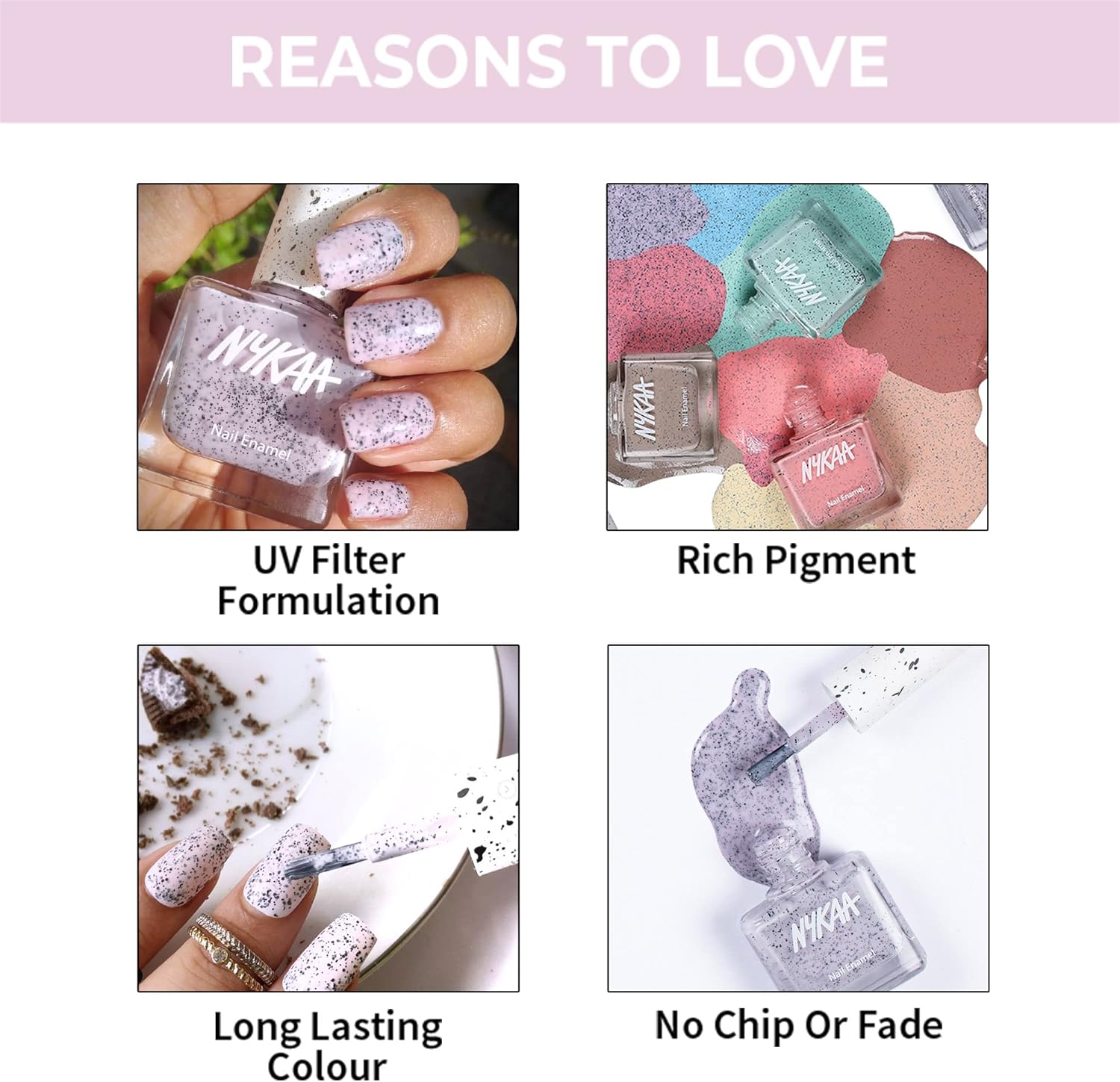 طلاء أظافر Nykaa Cookie Crumble  Cherry Crunch 9 مل رقم اللون 190