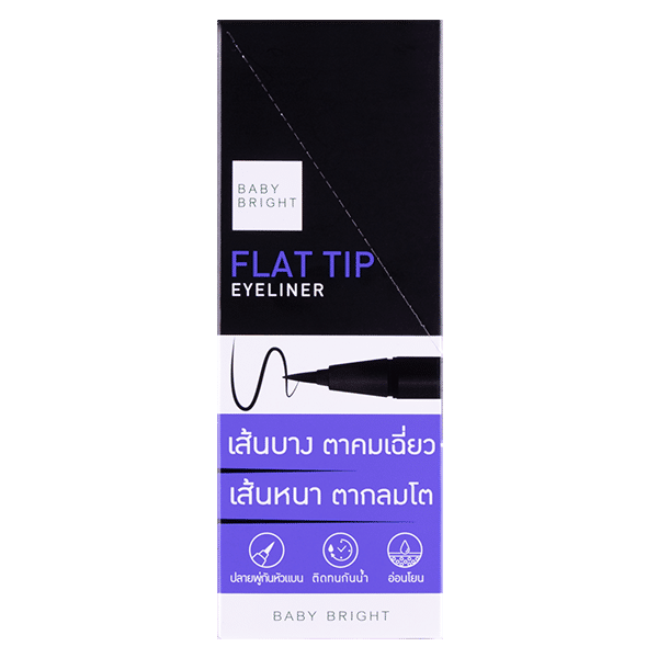 Flat Tip Eyeliner 0.7g Baby Bright (M)