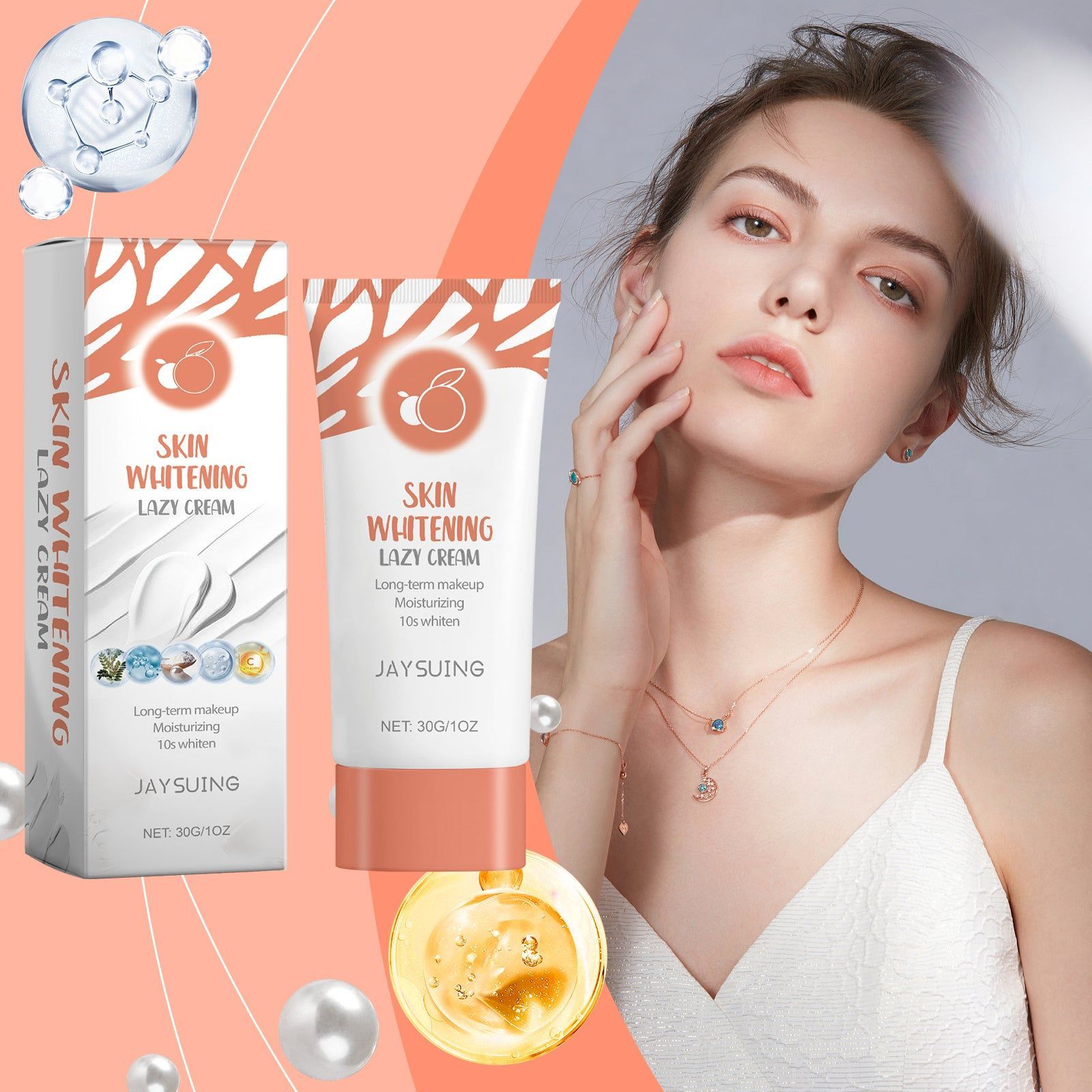 Brightening Facial Care Cream, Hydrating, Reduces Dark Spots, Glowing Skin ,30g